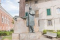 The statue of the Ulisse Dini located in the Pisa Royalty Free Stock Photo